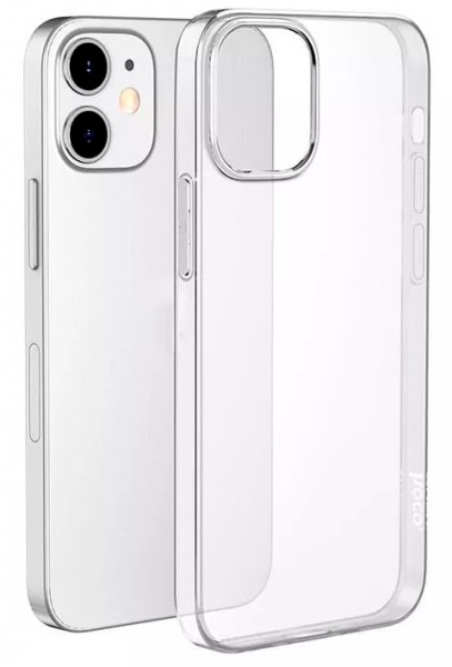 Чехол накладка силикон простой iPh 16 Pro Max Hoco Light Series прозрачный