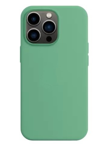 Чехол накладка силикон Silicone Case iPh 15 Pro мятный аналог
