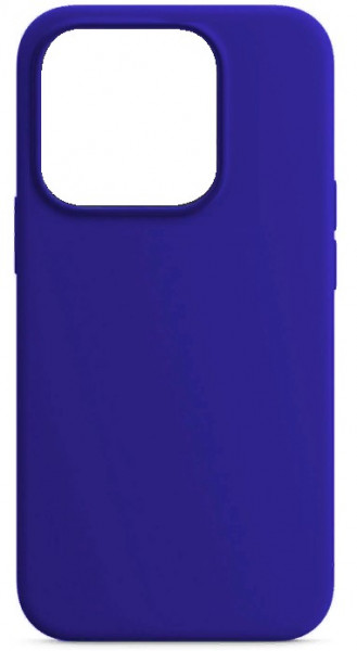 Чехол накладка силикон Silicone Case iPh 14 Pro синий аналог