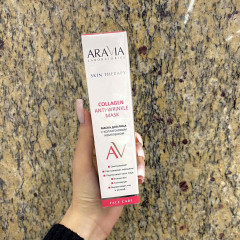Маска для лица кремовая Aravia Collagen Anti-wrinkle с коллагеном Омолаживающая 100мл А090