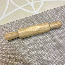 Скалка Доляна Мини дерево с ручками 21см 4319978