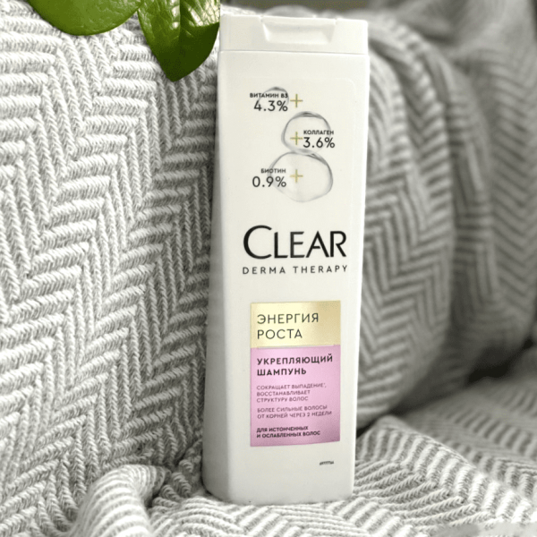 Шампунь Clear Derma Therapy с биотином Энергия роста 380мл 6977764