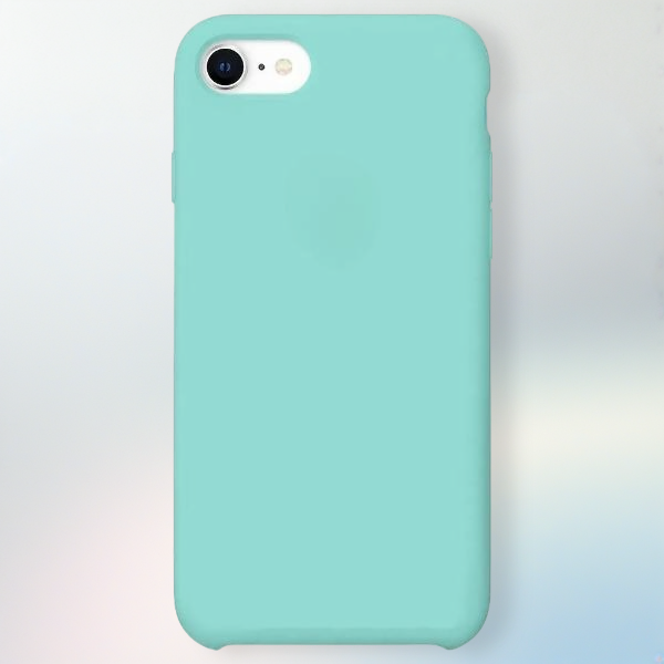 Чехол накладка силикон Silicone Case iPh 6/6S бирюзовый аналог