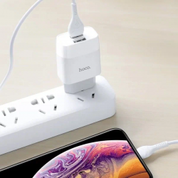 Блок сетевой USB 2x Hoco 2,4A 12Вт C73A белый