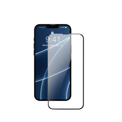 Защитное стекло 3D iPh 13 Pro Max/14 Plus черное Joy shop