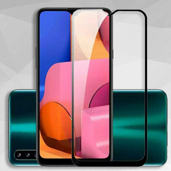Защитное стекло 3D Samsung Galaxy A20S тех. уп. черное STM/SPI/NSK