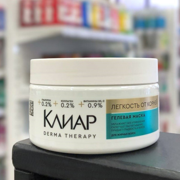 Маска для волос Clear Derma Therapy с гиалуроном и коллагеном Увлажняющая 300мл 037583