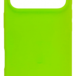 Чехол накладка силикон Silicone Case iPh 17 Pro Max салатовый аналог