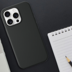 Чехол накладка силикон Silicone Case iPh 16 Pro Max черный аналог
