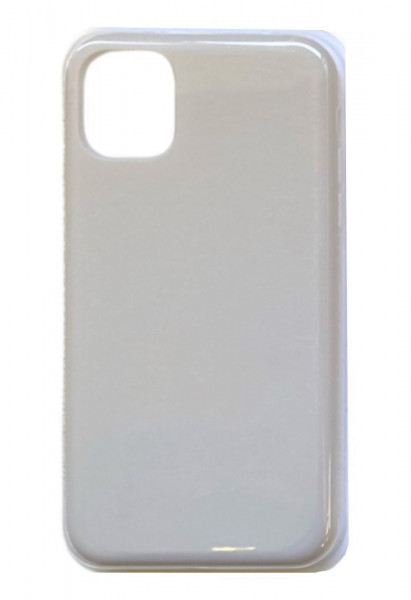 Чехол накладка силикон Silicone Case iPh 11 светло-серый аналог