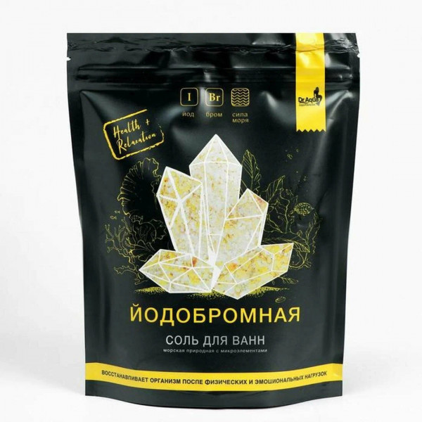 Соль для ванны Dr.Aqua Йодобромная 700гр пакет 6981196