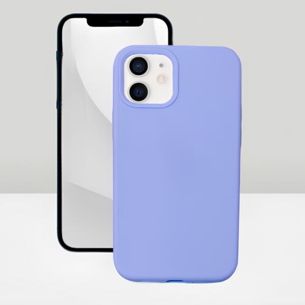 Чехол накладка силикон Silicone Case iPh 12/12 Pro сиреневый аналог