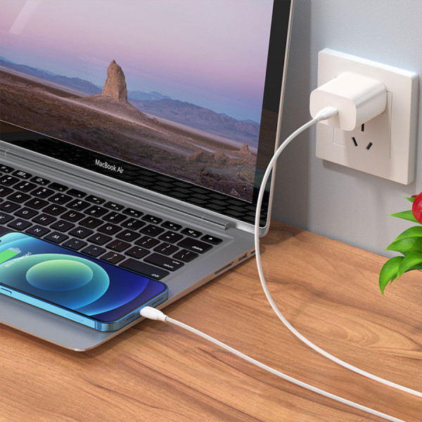 Кабель USB - Lightning Borofone BX19 1м 2,4A белый
