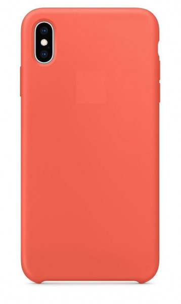 Чехол накладка силикон Silicone Case iPh X/XS коралловый аналог