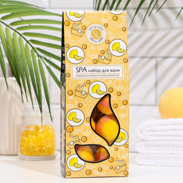 Бомбочки шары бурлящие для ванны Spa by Lara Ассорти 240гр 6шт 15377/5439974