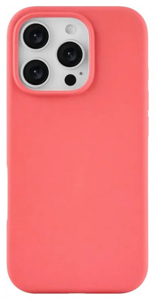 Чехол накладка силикон Silicone Case iPh 16 Pro коралловый аналог