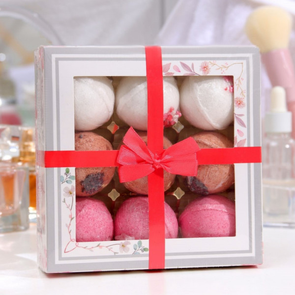 Бомбочки шары бурлящие для ванны Laboratory Katrin La boite des bonbons 360гр 9шт 9202069