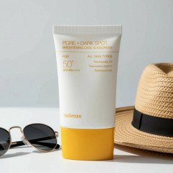 Крем для лица солнцезащитный Celimax Pore+Dark Spot SPF50+ с ниацинамидом Осветляющий 10мл 489690