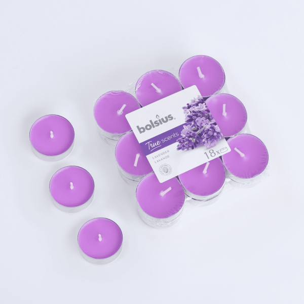 Свечи в гильзе ароматические Bolsius Lavander 18шт 137449 -