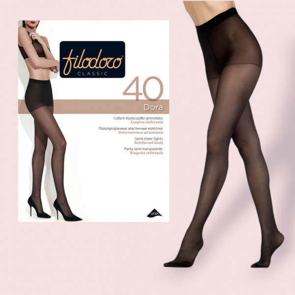 Колготки женские Filodoro Dora 40den Nero (2-S) (Ф2)