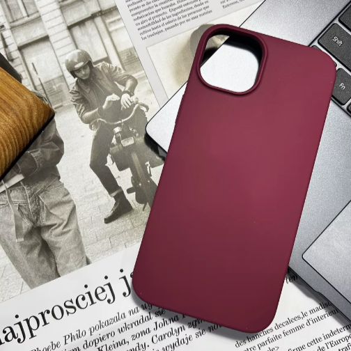 Чехол накладка силикон Silicone Case iPh 12 Pro Max бордовый аналог