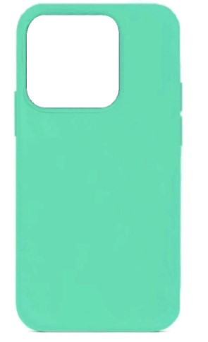 Чехол накладка силикон Silicone Case iPh 15 Pro Max зеленый аналог