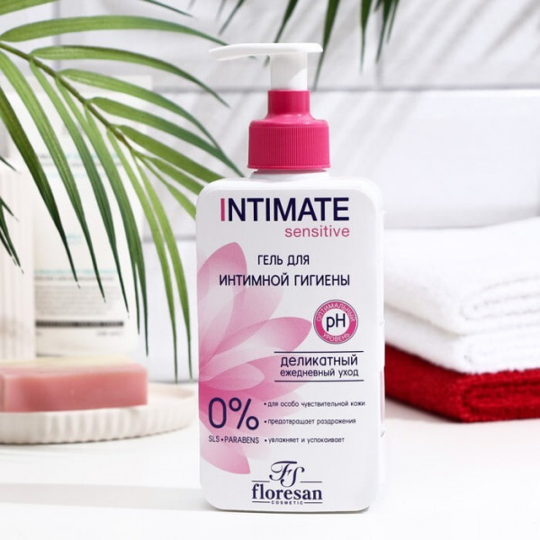 Гель для интимной гигиены Floresan Intimate с экстрактом розы Деликатный 250мл Ф270