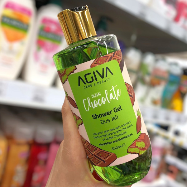 Гель для душа AGIVA Care&Beauty с ароматом дубайского шоколада Увлажнение и питание 500мл 04903
