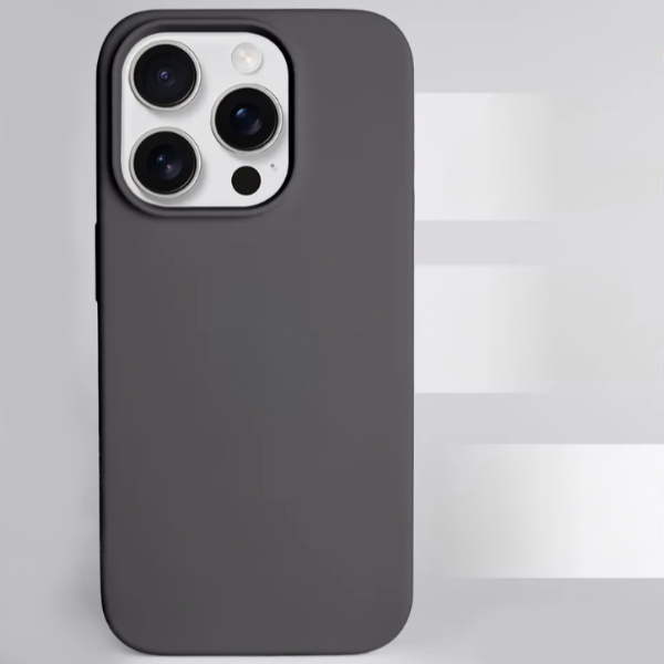 Чехол накладка силикон Silicone Case iPh 13 Pro графитовый аналог