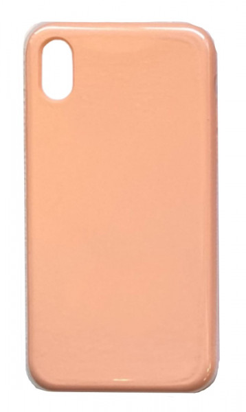 Чехол накладка силикон Silicone Case iPh XR персиковый аналог