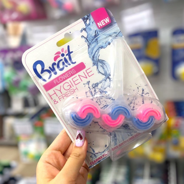 Ароматизатор для туалета блок Brait (Flowers) 45г