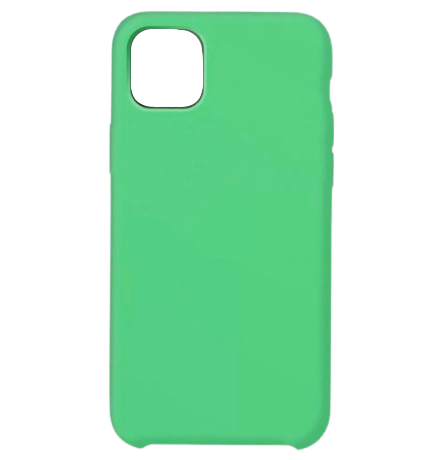 Чехол накладка силикон Silicone Case iPh 12/12 Pro мятный аналог