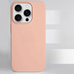 Чехол накладка силикон Silicone Case iPh 13 Pro пыльно-розовый аналог