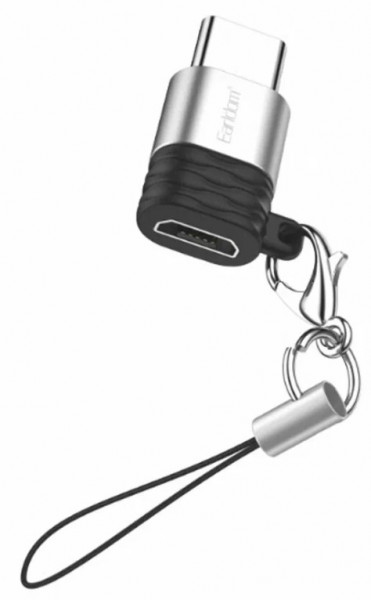 Переходник Type-C(штекер) - Micro USB(гнездо) Earldom TC13 серебристый