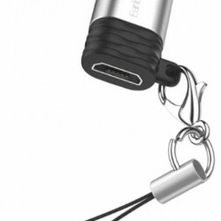 Переходник Type-C(штекер) - Micro USB(гнездо) Earldom TC13 серебристый