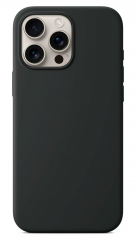 Чехол накладка силикон Silicone Case iPh 16 Pro графитовый аналог