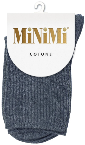 Носки женские длинные Minimi Cotone 1203 черный меланж 25-27рн 39-41ро