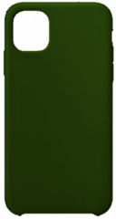 Чехол накладка силикон Silicone Case iPh 12/12 Pro темно-зеленый аналог