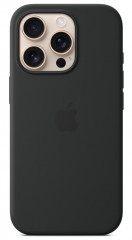 Чехол накладка силикон Silicone Case iPh 16 Pro темно-серый аналог