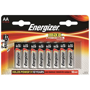 Батарейки Energizer MAX LR6 АА 12BL алкалиновые (щелочные) 12шт 16843