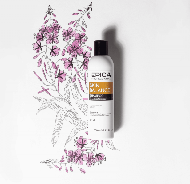 Кондиционер для волос EPICA Skin Balance с экстрактом кипрея Регулирующий 300мл 91367 -