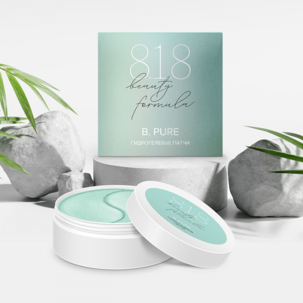 Патчи для зоны вокруг глаз гидрогелевые 8.1.8 beauty formula estiqe B.Pure Против морщин 30пар