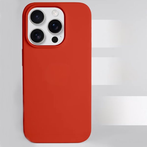Чехол накладка силикон Silicone Case iPh 13 Pro красный аналог