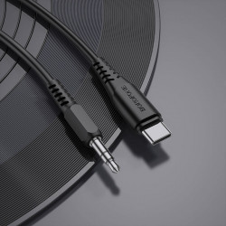 Кабель AUX 3,5(штекер) - Type-C(штекер) Borofone BL8 1м черный