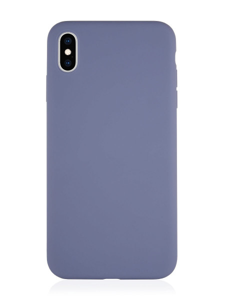Чехол накладка силикон Silicone Case iPh X/XS сиреневый аналог