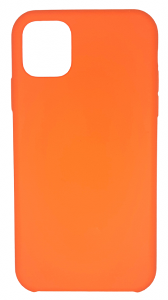 Чехол накладка силикон Silicone Case iPh 11 оранжевый аналог
