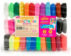 Пластилин воздушный (легкий) Kiki 360гр 36шт PL014