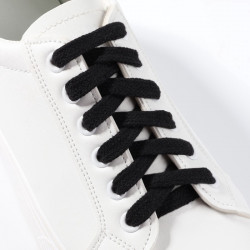 Шнурки SMLD черные плоские 120см 1512852