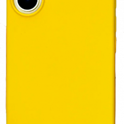 Чехол накладка силикон Silicone Case iPh 17 желтый аналог
