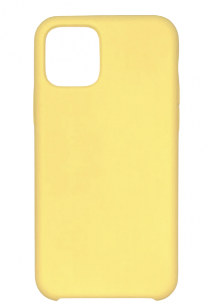 Чехол накладка силикон Silicone Case iPh 11 лимонный аналог